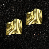 Auric Dawn Etchline Titanium Earrings