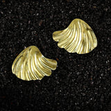 Auric Dawn Shell Titanium Earrings