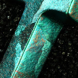 Aurora Green Cross Titanium Necklace