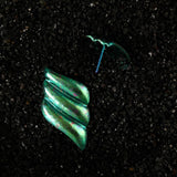 Aurora Green Libre Wing Titanium Earrings