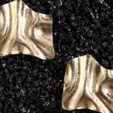 Dune Gold Etchline Titanium Earrings
