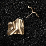 Dune Gold Etchline Titanium Earrings