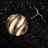 Dune Gold Flow Ripple Titanium Earrings