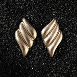 Dune Gold Libre Wing Titanium Earrings
