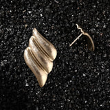 Dune Gold Libre Wing Titanium Earrings