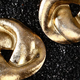 Dune Gold Mobius Titanium Earrings
