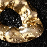 Dune Gold Orbit Titanium Earrings