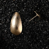 Dune Gold Teardrop Titanium Earrings