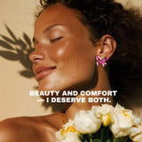 Raspberry Pink Papillon Titanium Earrings