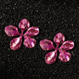 Raspberry Pink Floreia Titanium Earrings