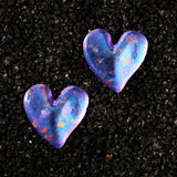 Twilight Violet Amora Titanium Earrings