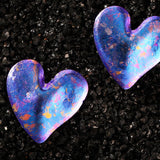 Twilight Violet Amora Titanium Earrings