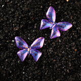 Twilight Violet Papillon Titanium Earrings