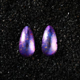 Twilight Violet Teardrop Titanium Earrings