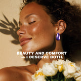 Twilight Violet Teardrop Titanium Earrings